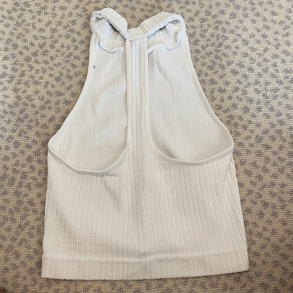 White Free People halter crop top, M/L - Picture 2 of 2